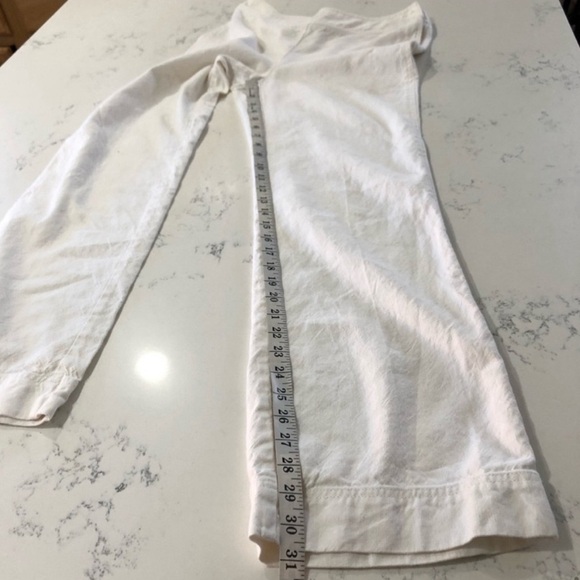 PLAZA PANT By City DKNY old white linen pants S:2 - Picture 14 of 15